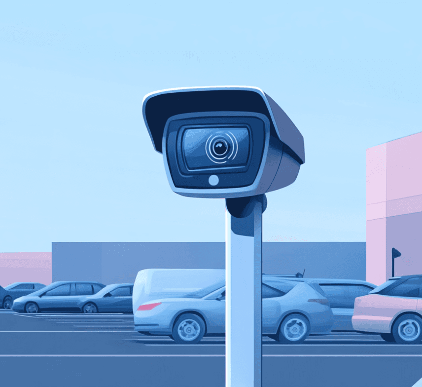 illustration of a parking camera