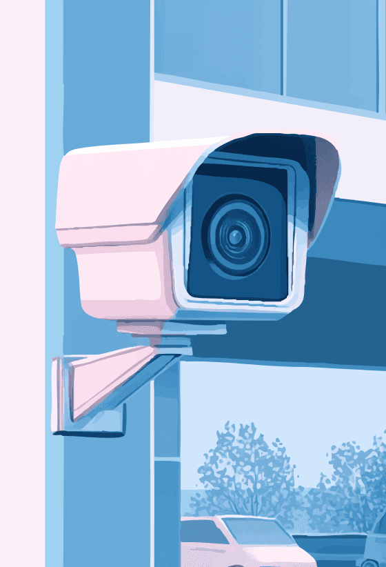 illustration of a parking camera