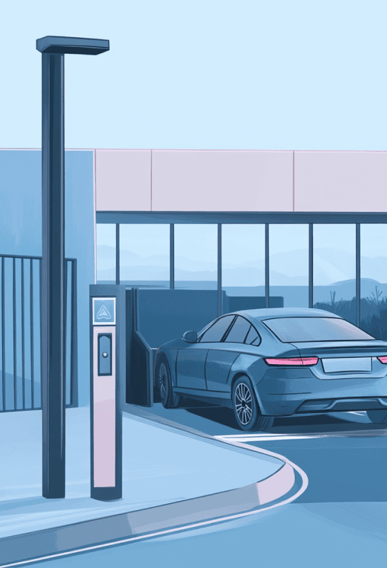 Illustration of a carpark