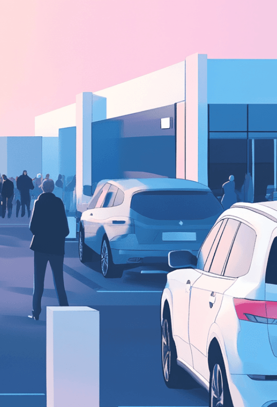 Illustration of a carpark