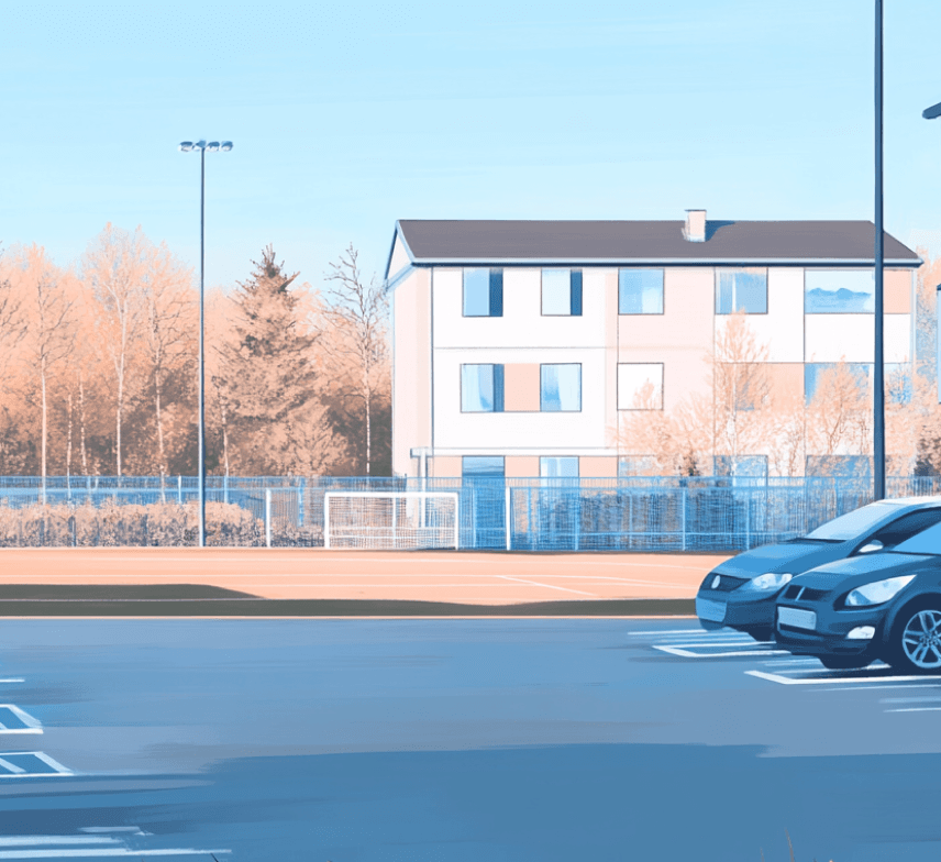 Illustration of a carpark