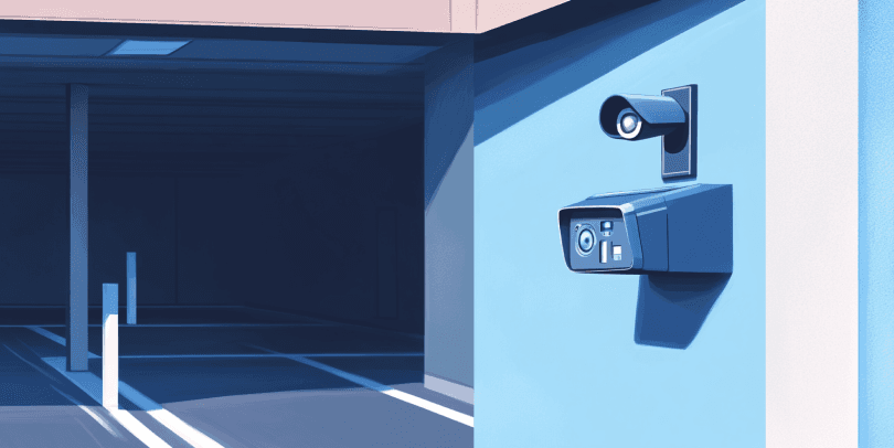 Illustration of a parking camera