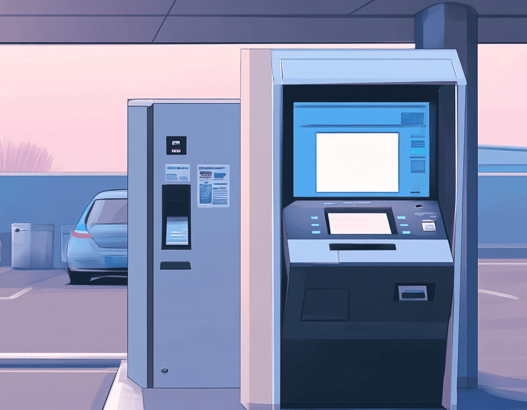 Illustration of a parking machine