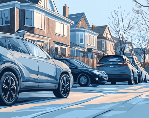 Illustration of residential parking